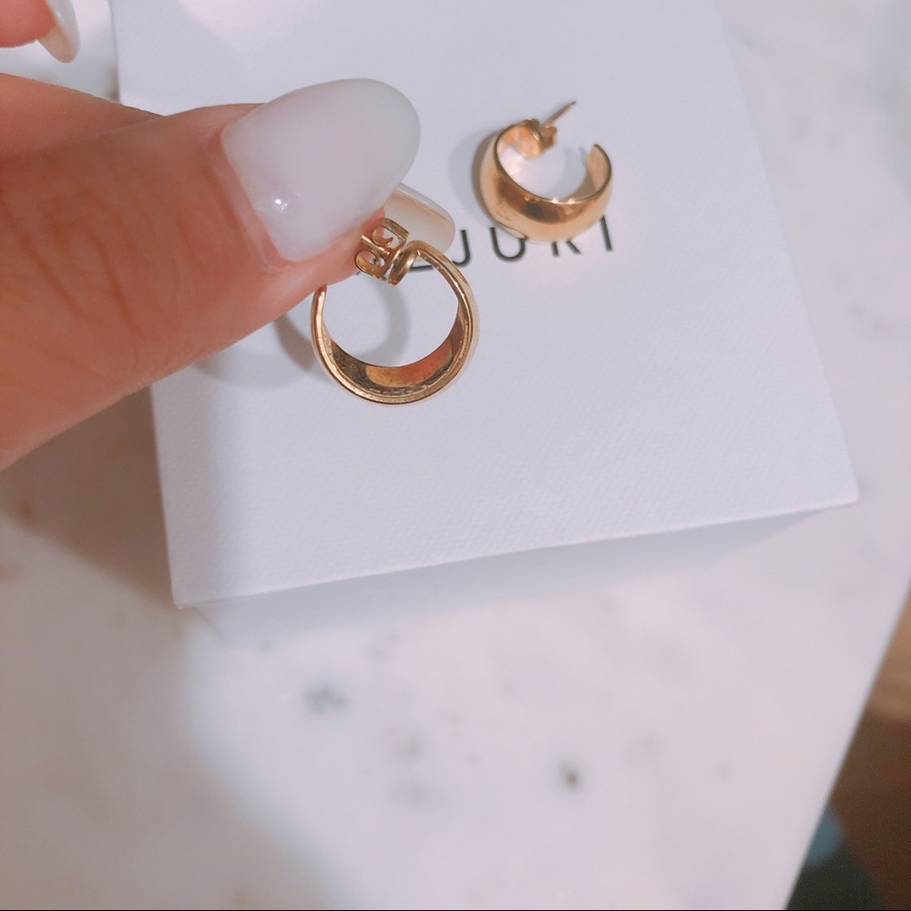 Yellow Gold Hoops